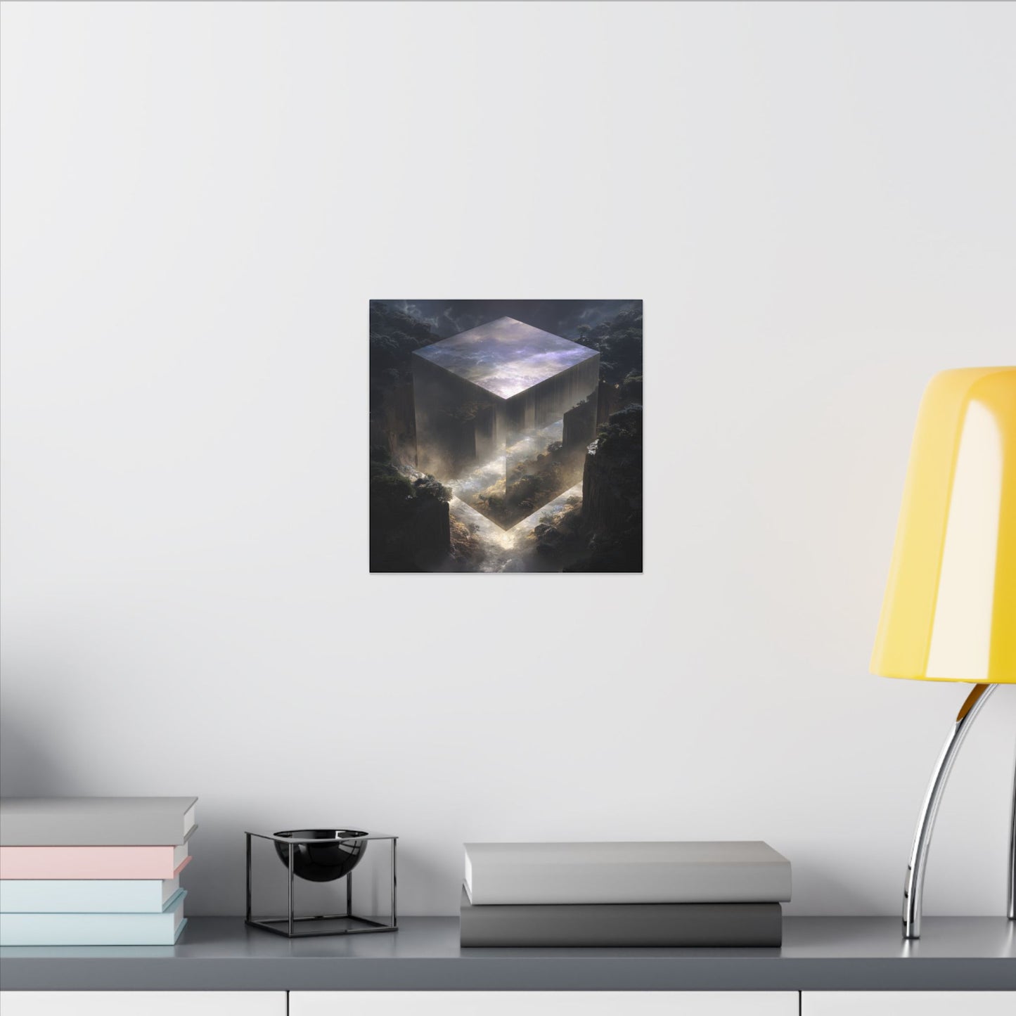 The Mirror Cube — Square Canvas