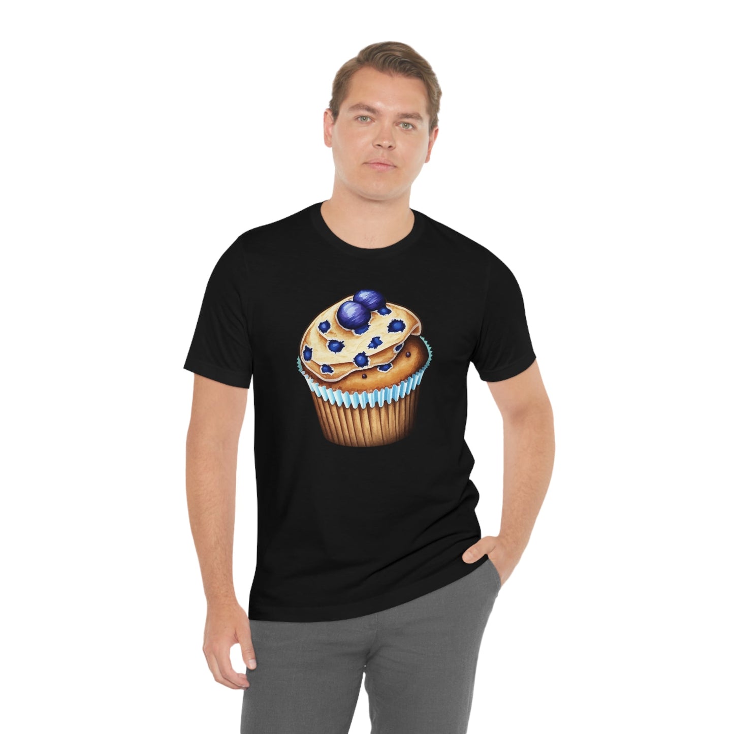 Blueberry Muffin - Unisex Short Sleeve Tee - JDG Visual Arts