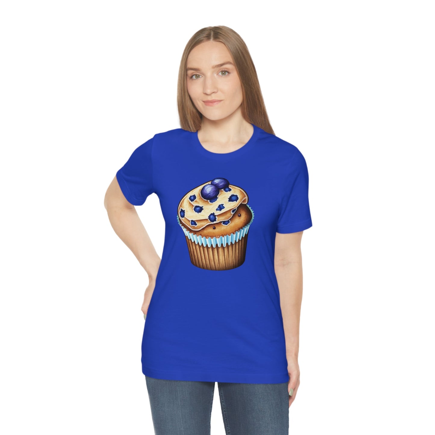 Blueberry Muffin - Unisex Short Sleeve Tee - JDG Visual Arts