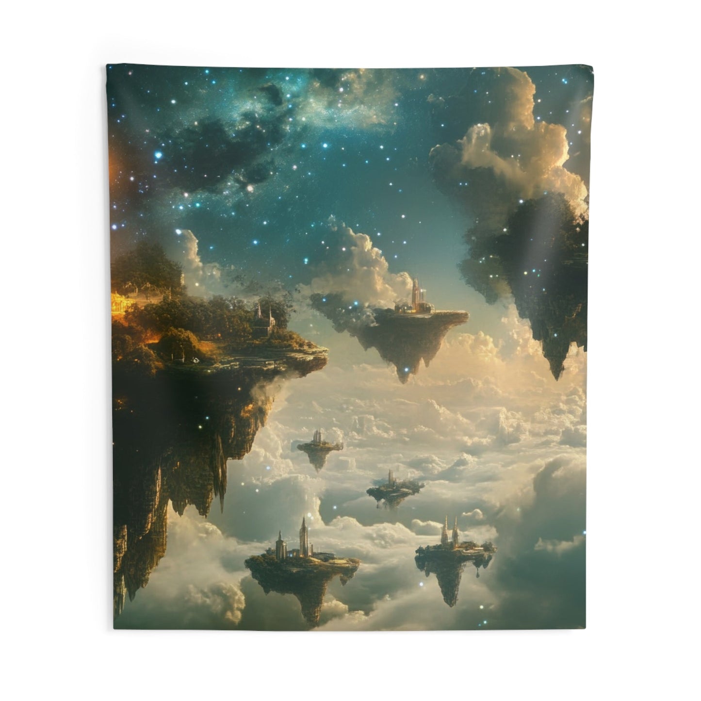 Isles of the Sky — Floating Islands Tapestry - JG Visual Arts
