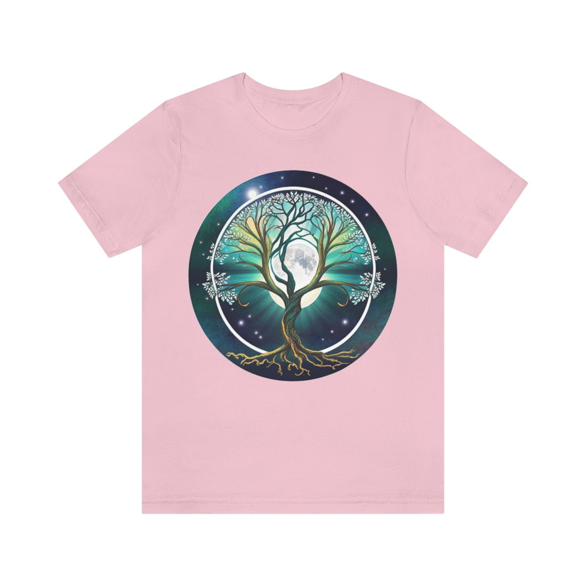 Tree of Life with Moon - Unisex Jersey Short Sleeve Tee - JDG Visual Arts