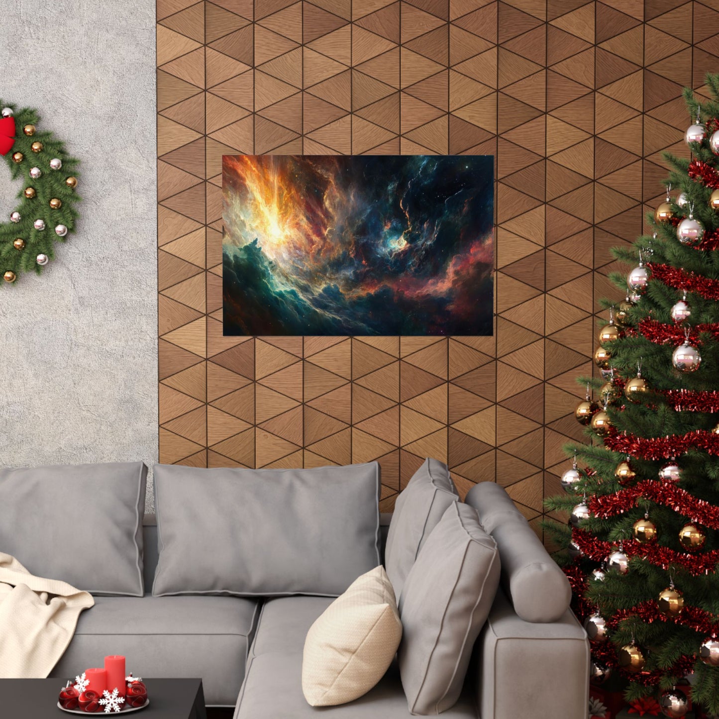 Emberfall Nebula — Matte Poster