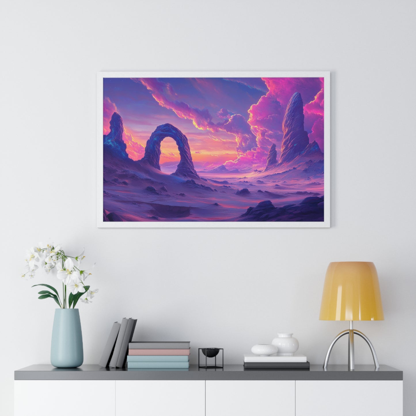 The Violet Arch — Framed Print