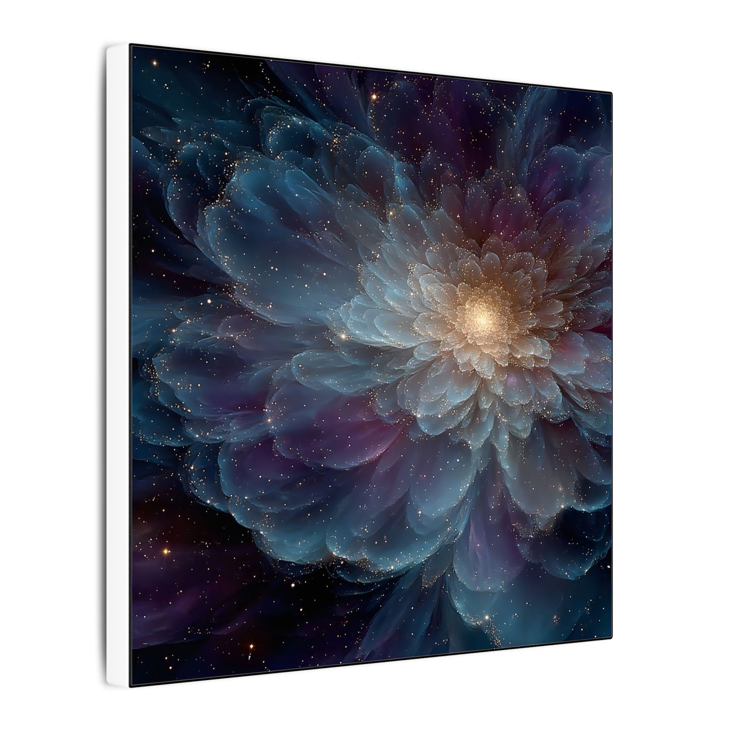 Cosmic Mandala Bloom — Square Canvas