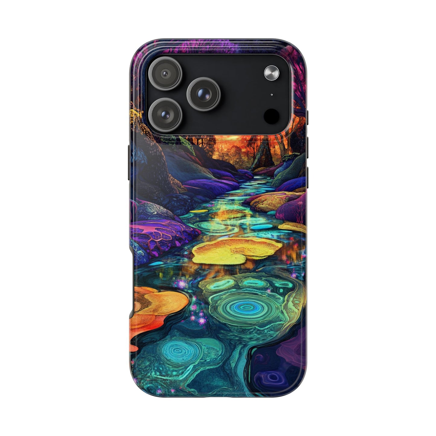 Dreamscape River — Psychedelic Canyon Phone Case