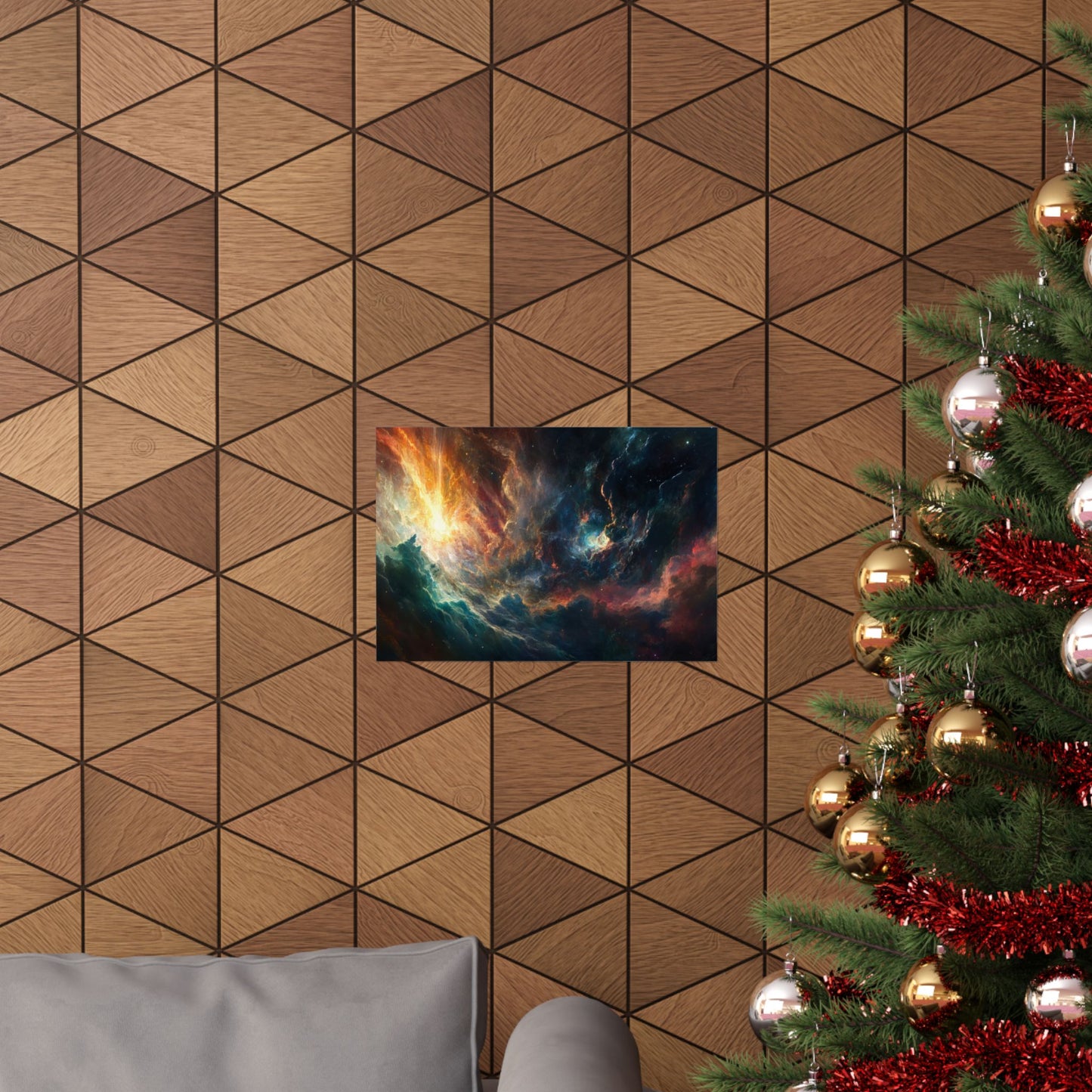 Emberfall Nebula — Matte Poster