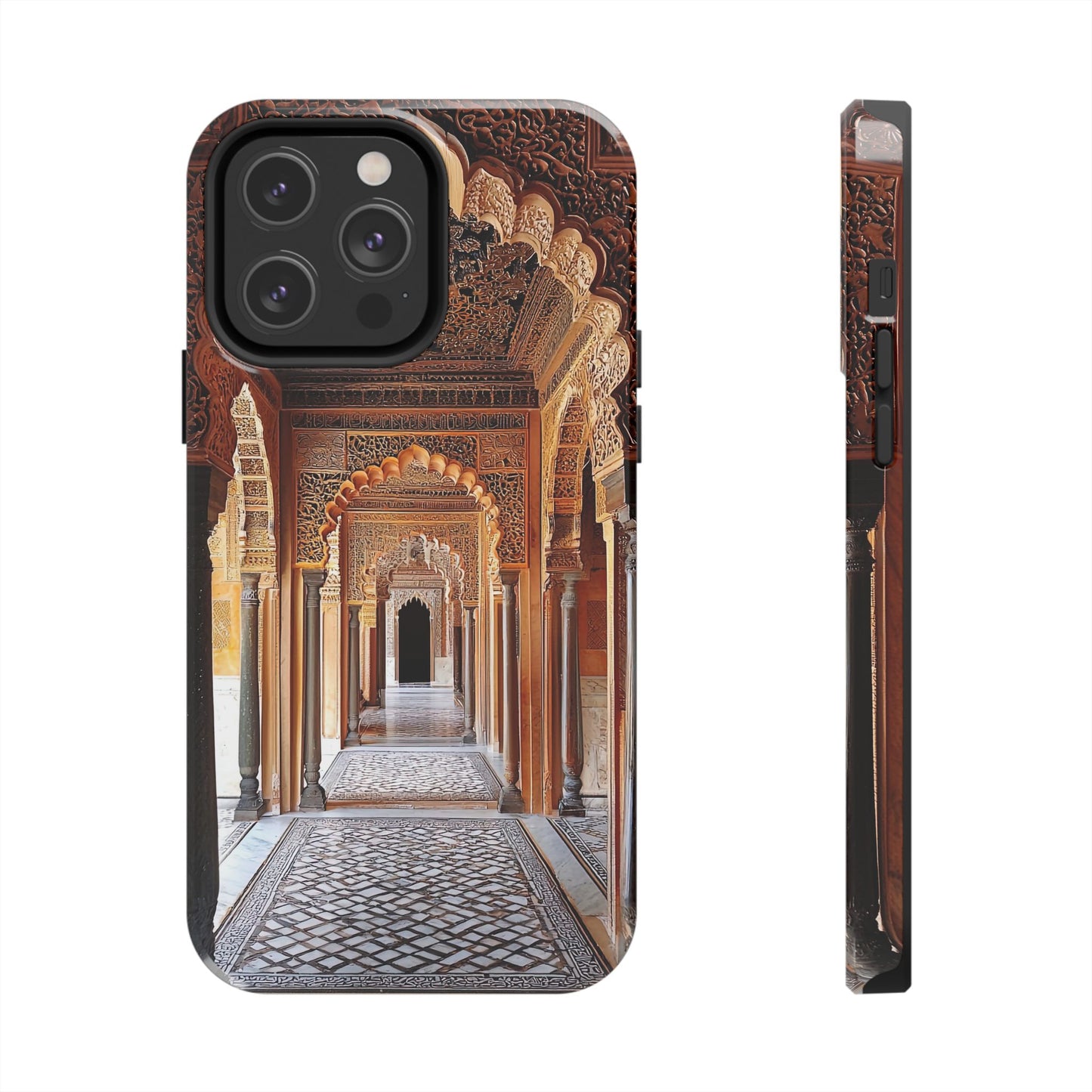 The Carved Way — Wooden Arches Phone Case