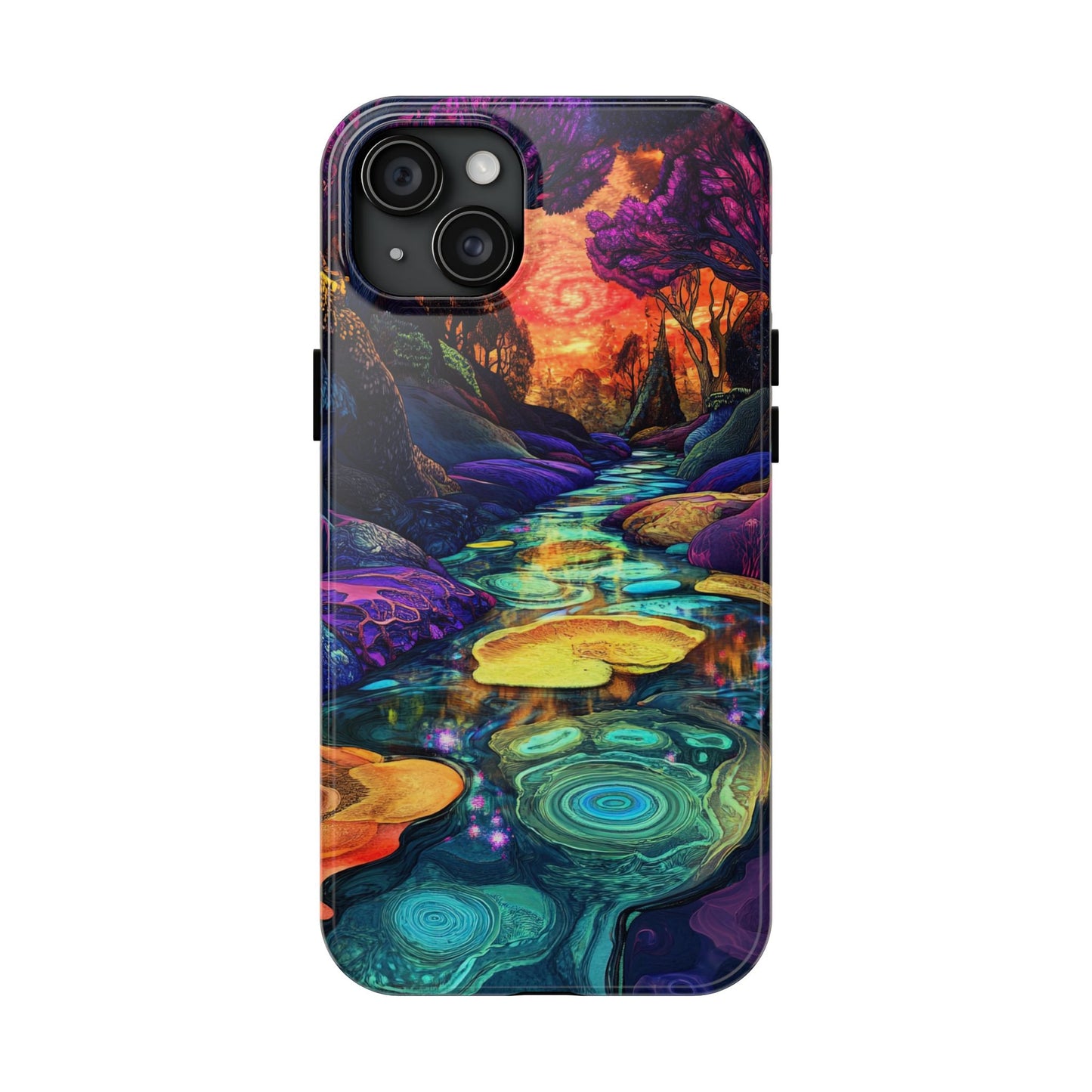 Dreamscape River — Psychedelic Canyon Phone Case