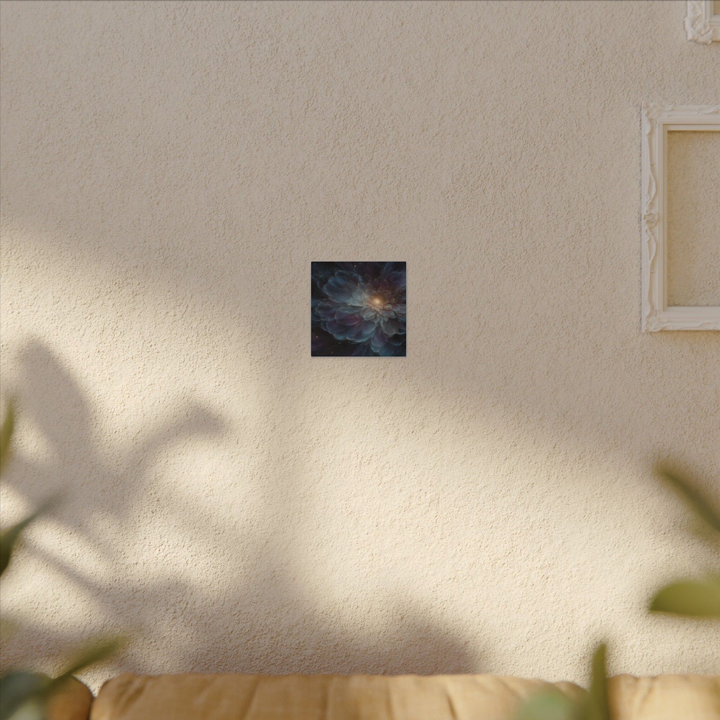Cosmic Mandala Bloom — Square Canvas