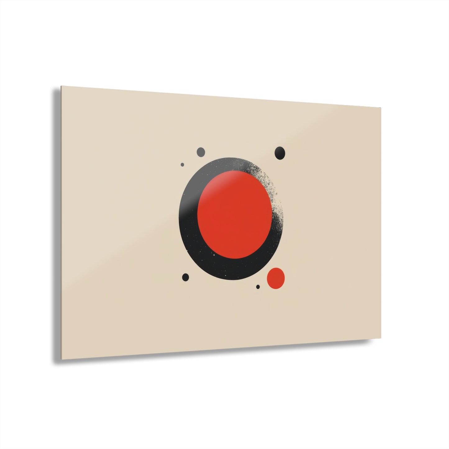 The Red Circle — Minimal Acrylic Print