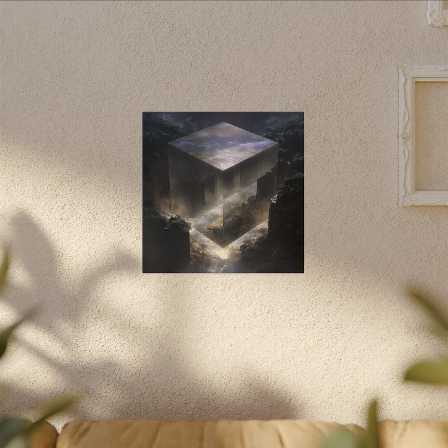 The Mirror Cube — Square Canvas