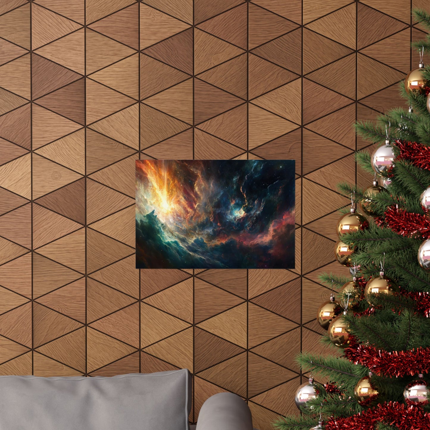 Emberfall Nebula — Matte Poster