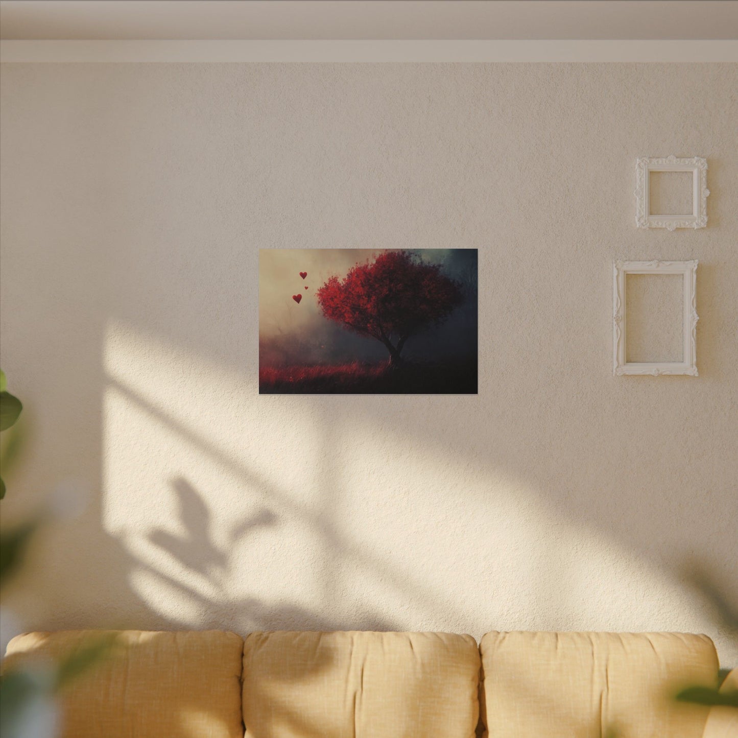 Heartwood — Crimson Tree in the Mist