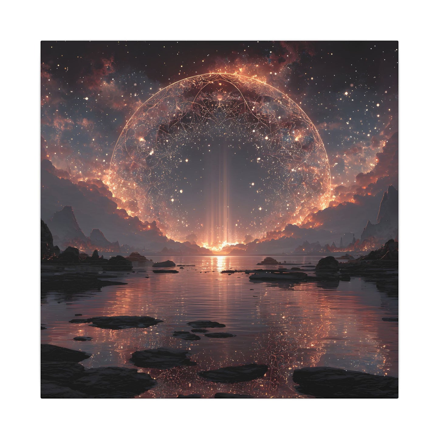 The Filigree Gate — Square Canvas