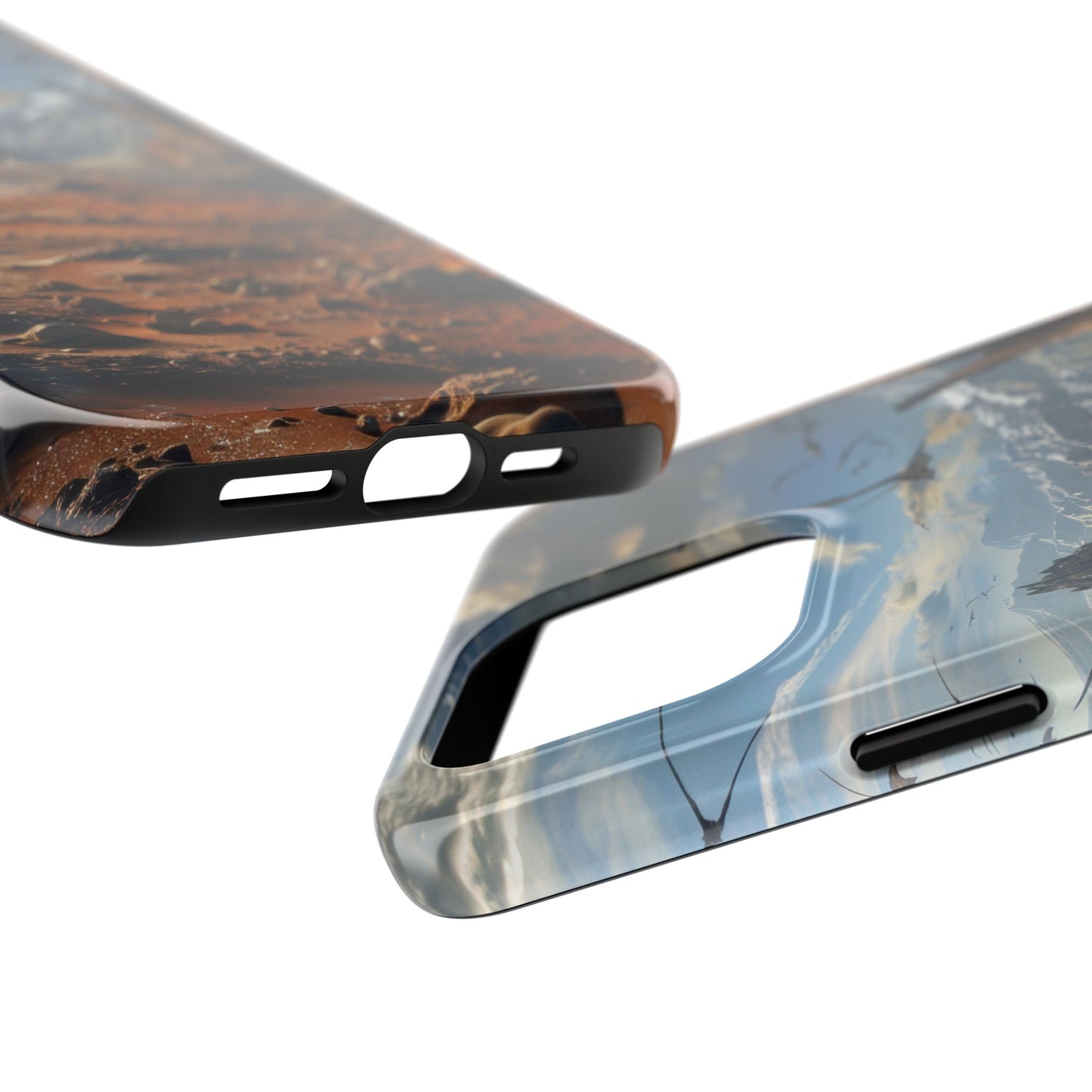 Ridge of Another World — Alien Mountains Phone Case
