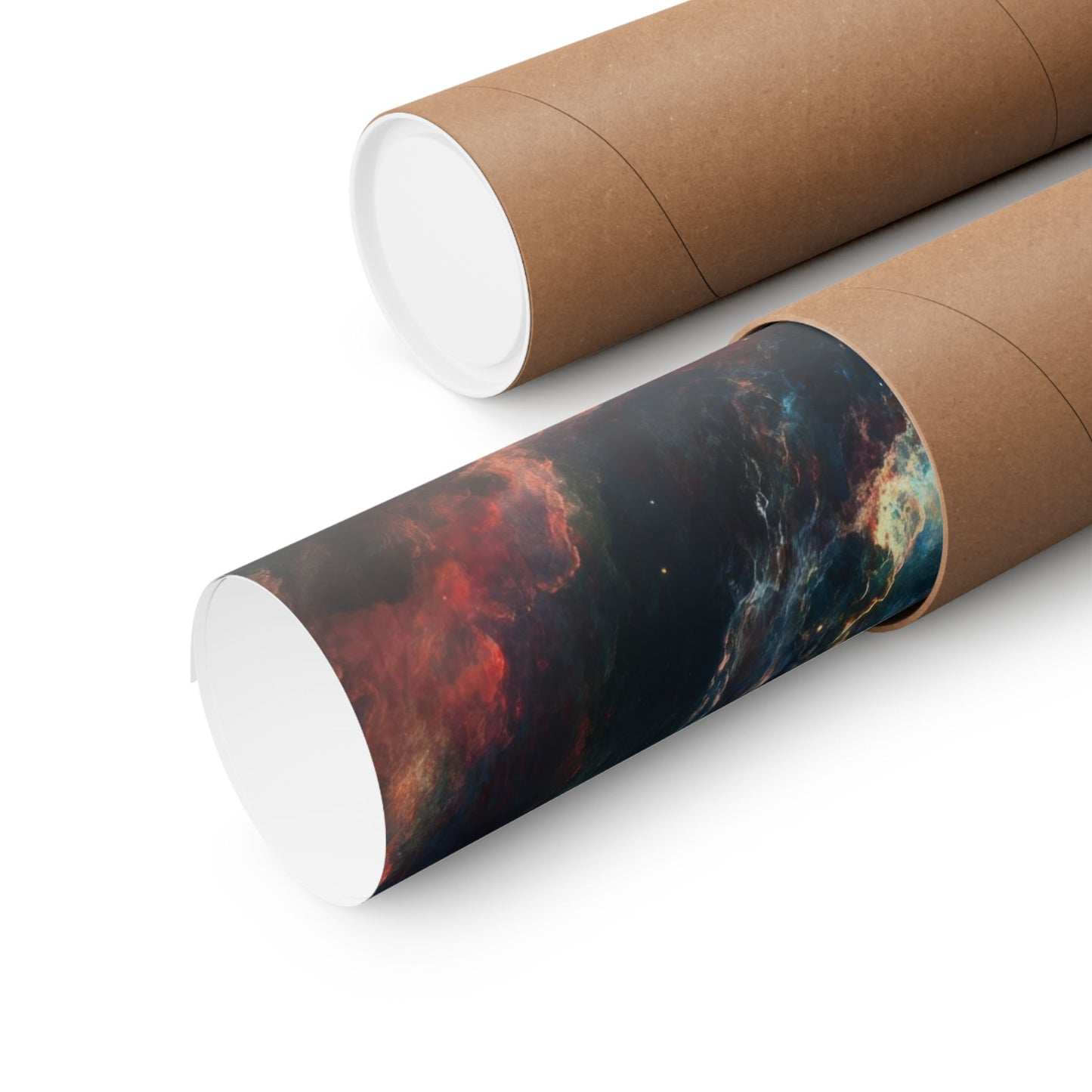Emberfall Nebula — Matte Poster