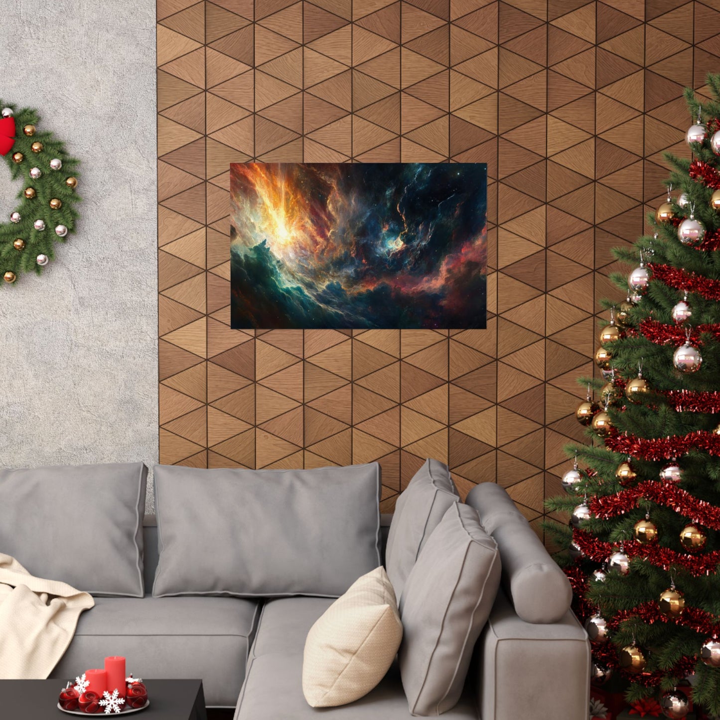 Emberfall Nebula — Matte Poster