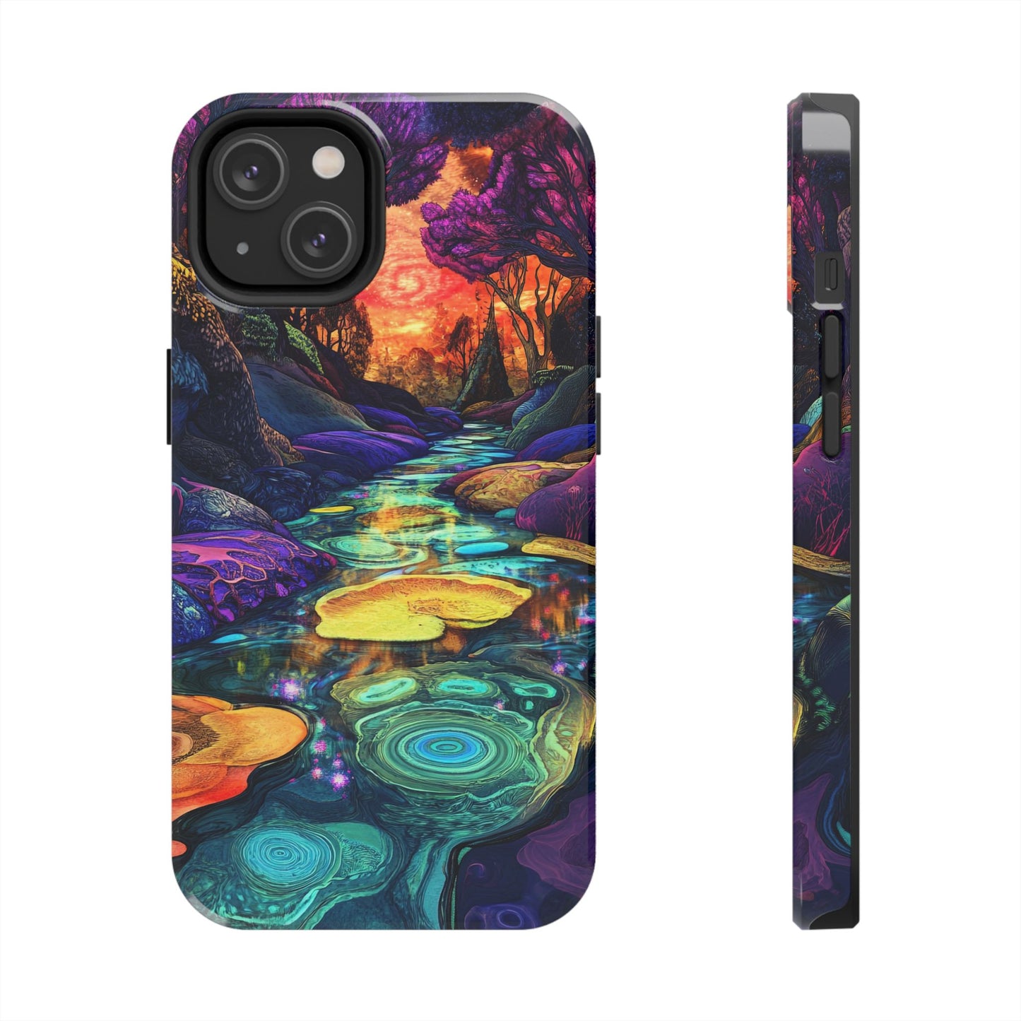 Dreamscape River — Psychedelic Canyon Phone Case