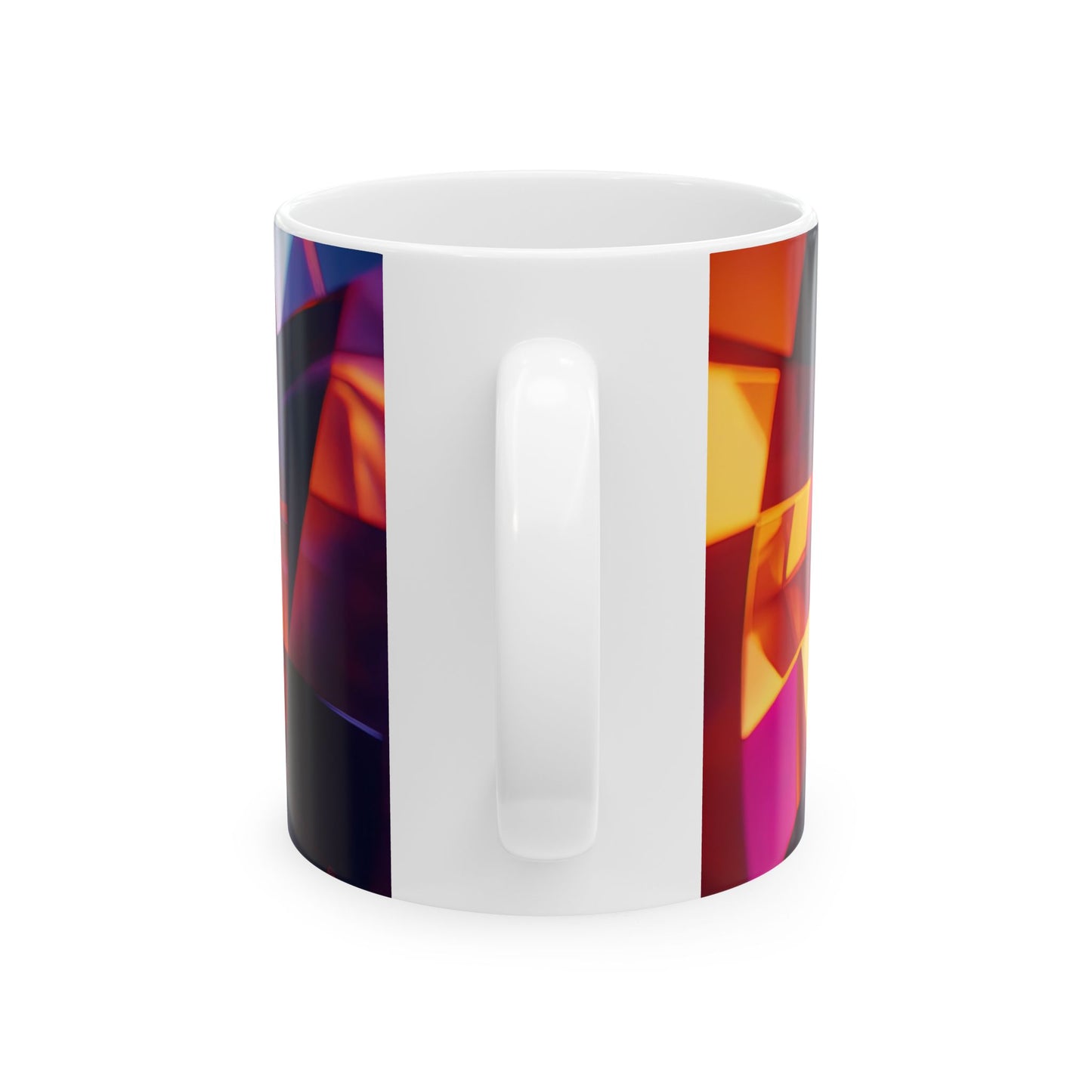 Kaleidoscope Tunnel — Geometric Vortex Mug