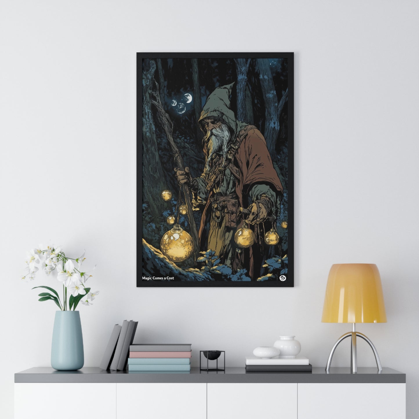 The Orb Keeper — Forest Mage (Framed)