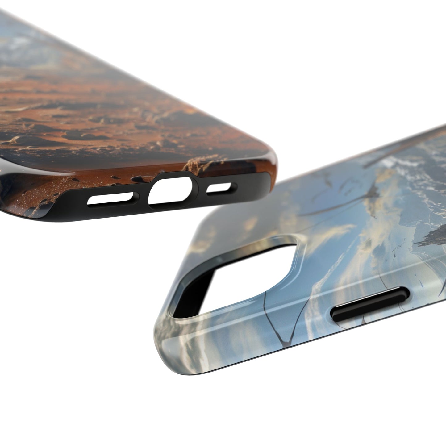 Ridge of Another World — Alien Mountains Phone Case