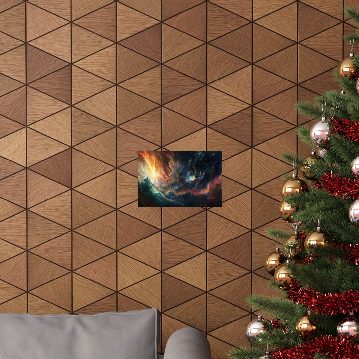 Emberfall Nebula — Matte Poster