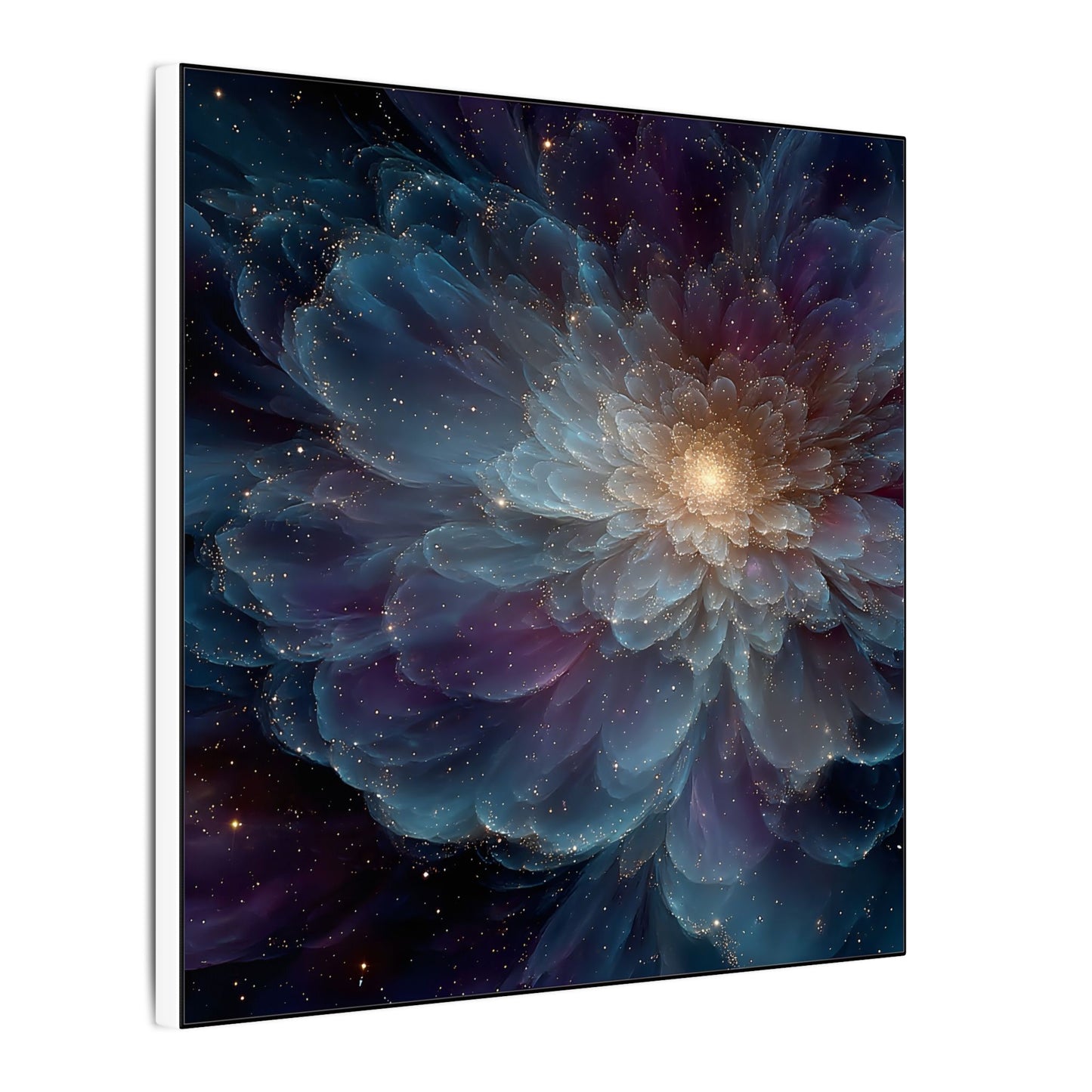 Cosmic Mandala Bloom — Square Canvas