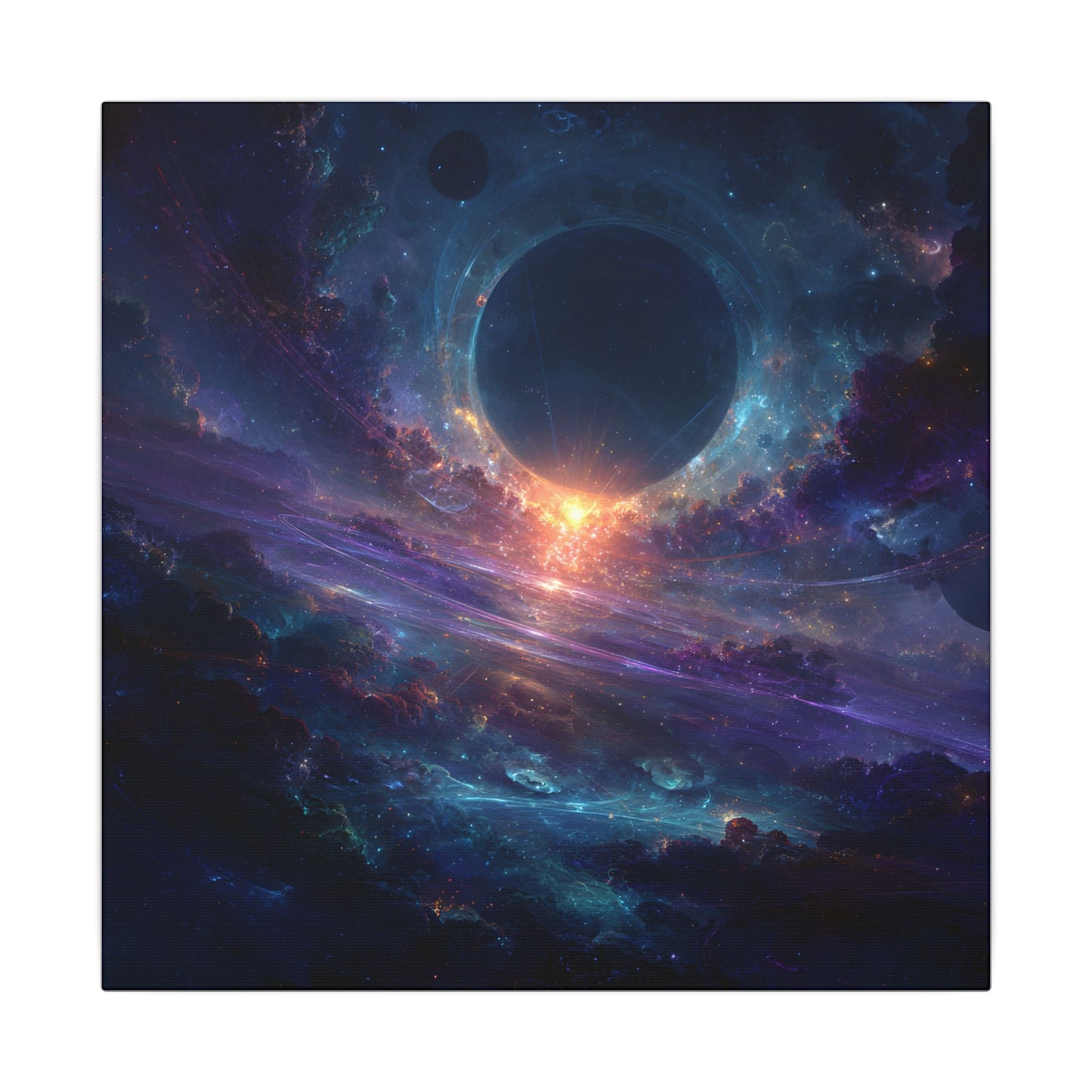 Twilight Folding — Square Canvas