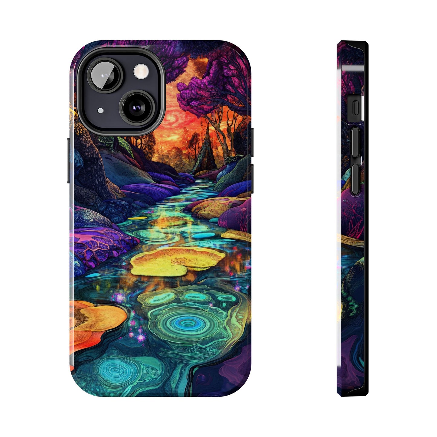 Dreamscape River — Psychedelic Canyon Phone Case