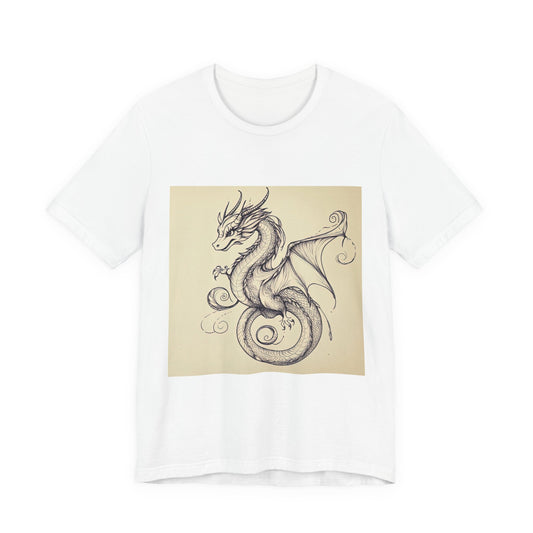 Whimsical Dragon — Ink Sketch Tee
