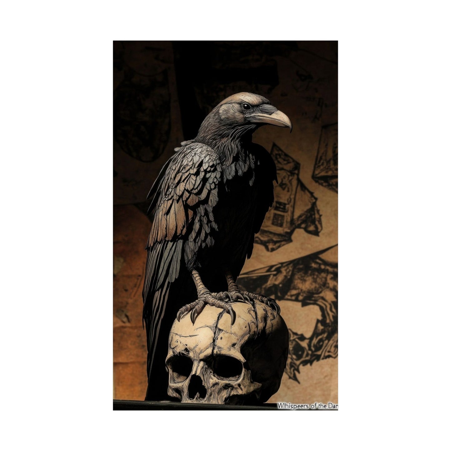 Memento — Raven and Skull Poster