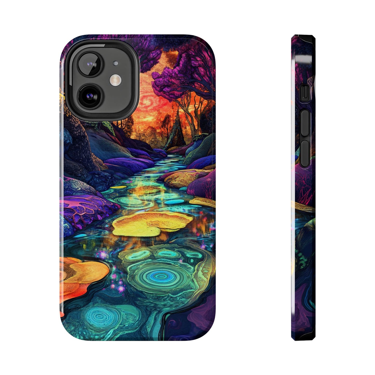 Dreamscape River — Psychedelic Canyon Phone Case