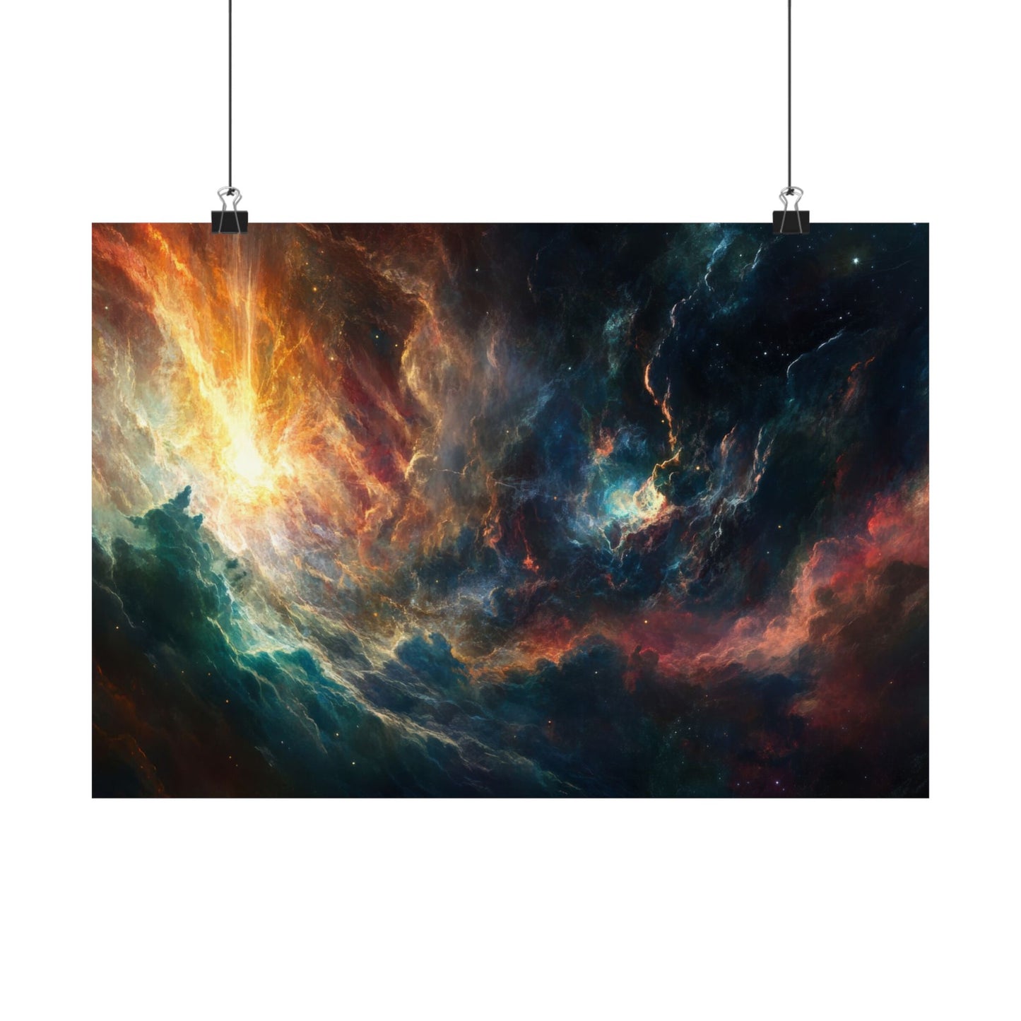 Emberfall Nebula — Matte Poster