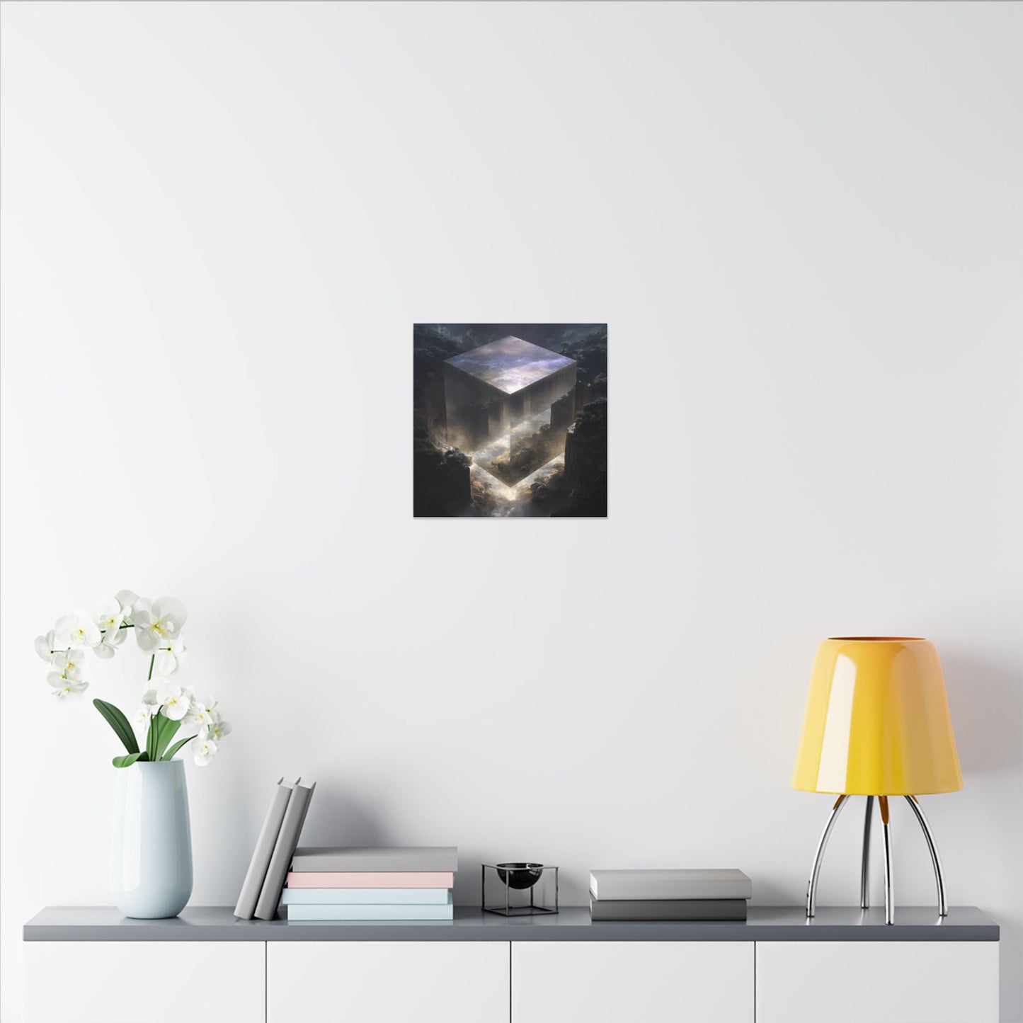 The Mirror Cube — Square Canvas
