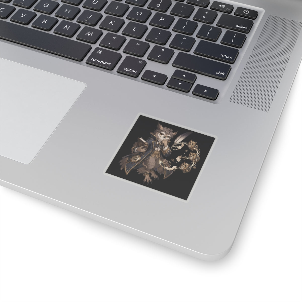 Clocktower Owl Scribe — Sticker