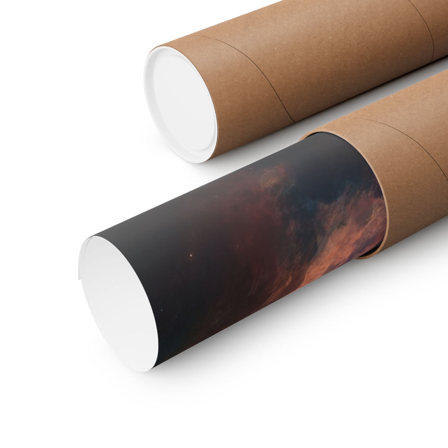 Emberfall Nebula — Matte Poster