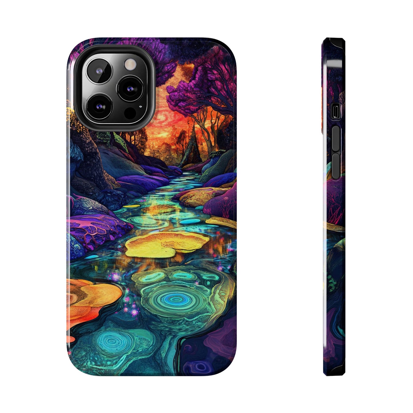 Dreamscape River — Psychedelic Canyon Phone Case