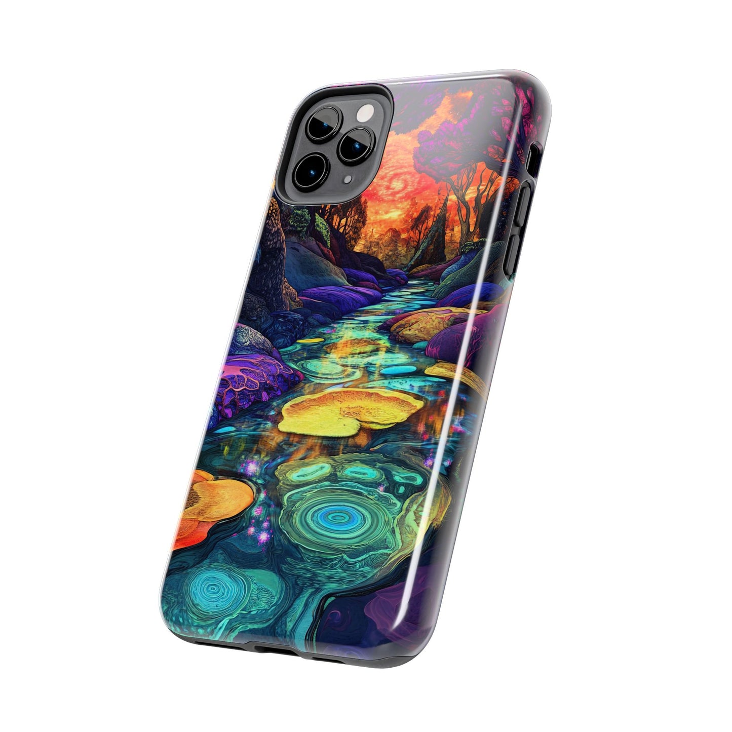 Dreamscape River — Psychedelic Canyon Phone Case