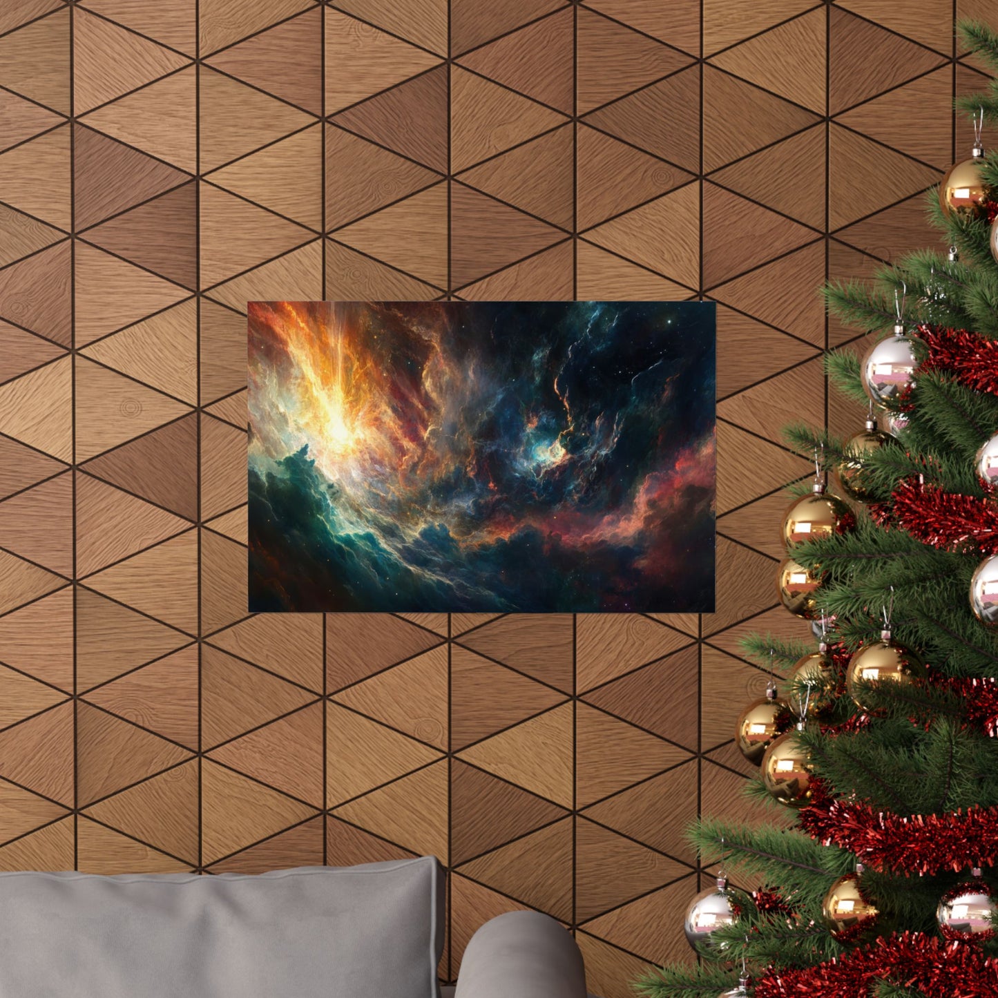 Emberfall Nebula — Matte Poster