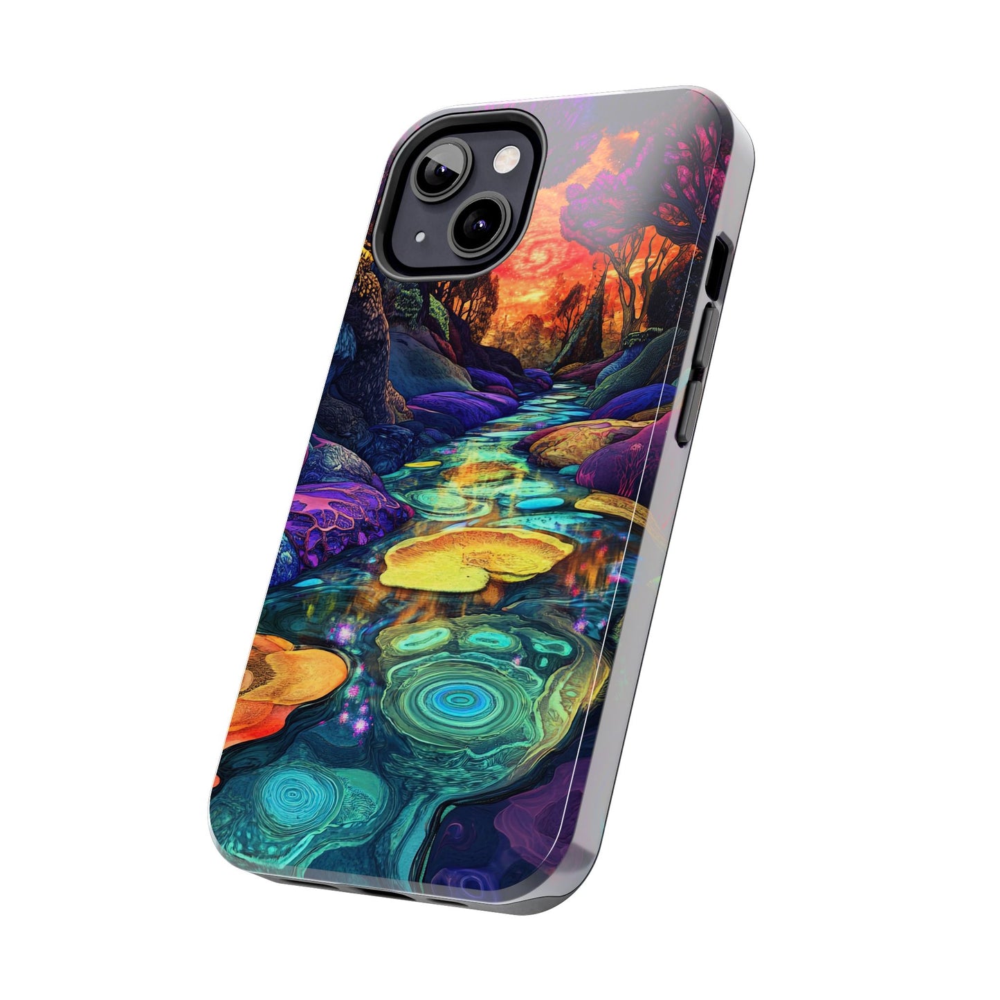 Dreamscape River — Psychedelic Canyon Phone Case