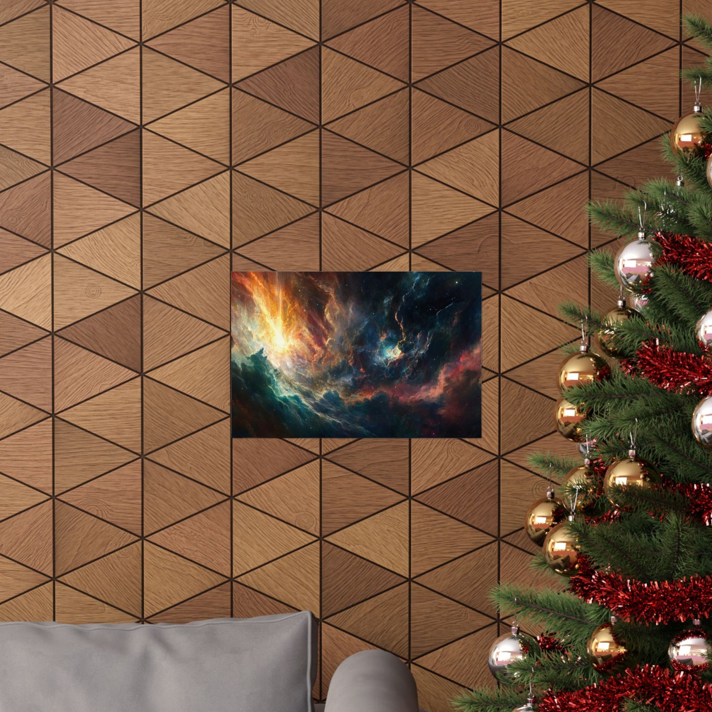 Emberfall Nebula — Matte Poster