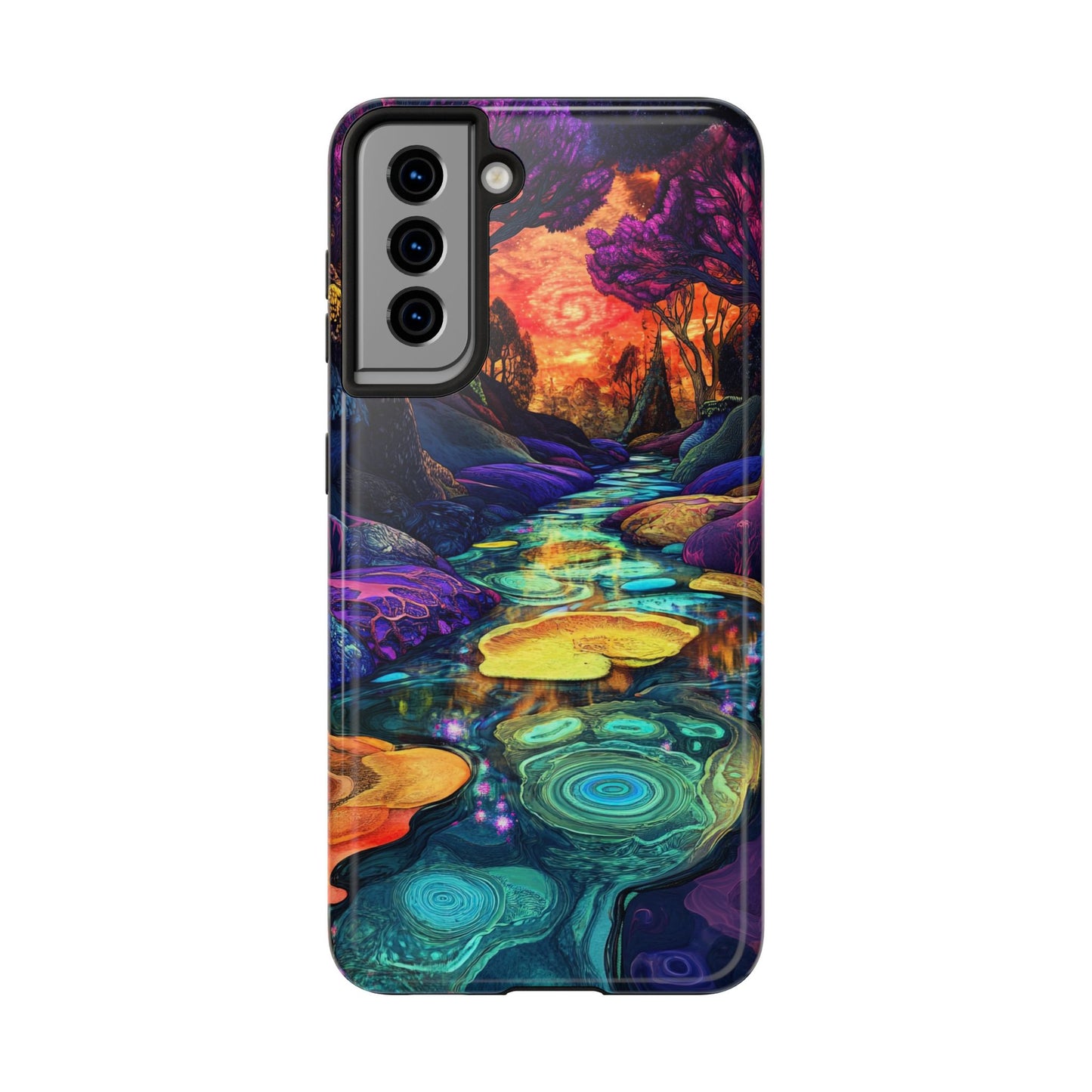 Dreamscape River — Psychedelic Canyon Phone Case