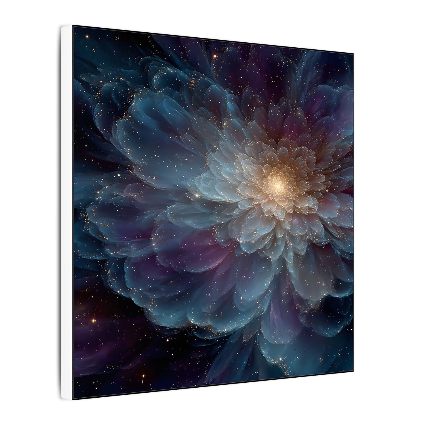 Cosmic Mandala Bloom — Square Canvas