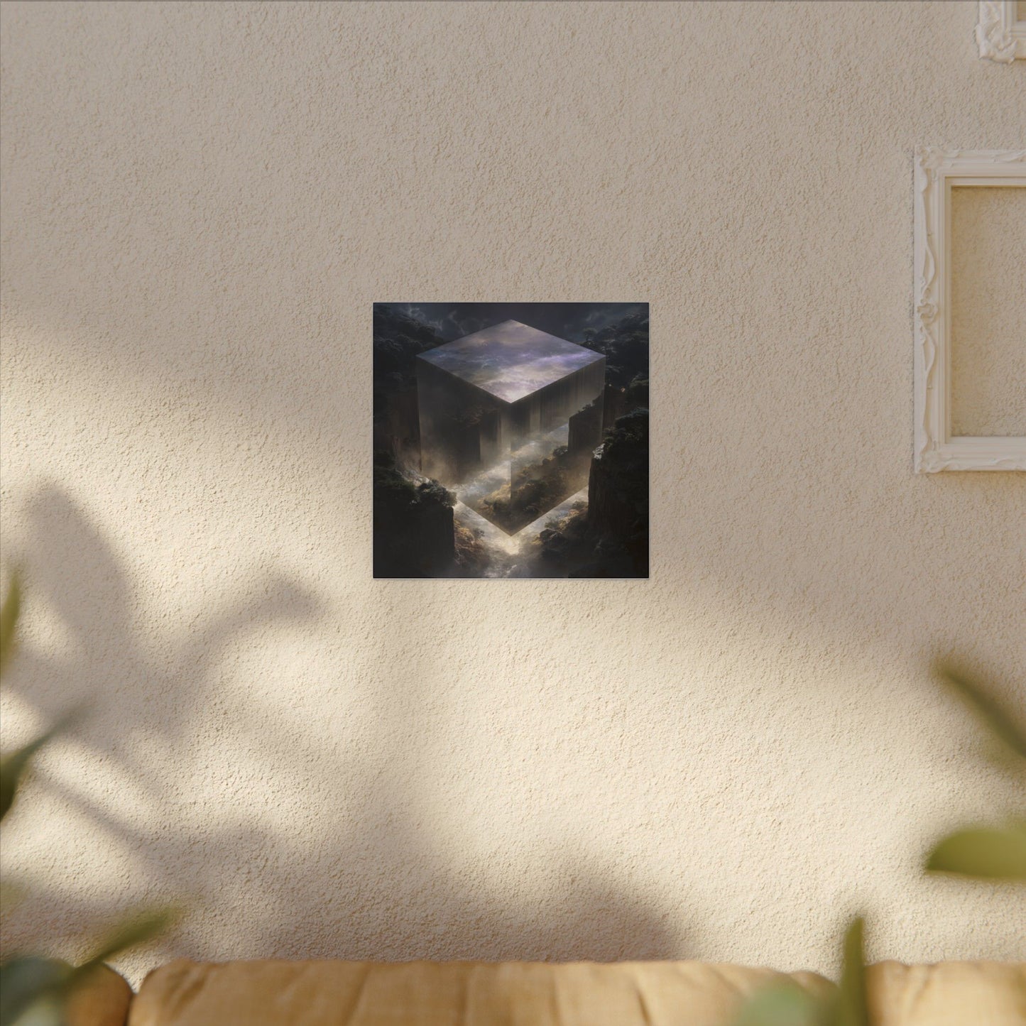 The Mirror Cube — Square Canvas