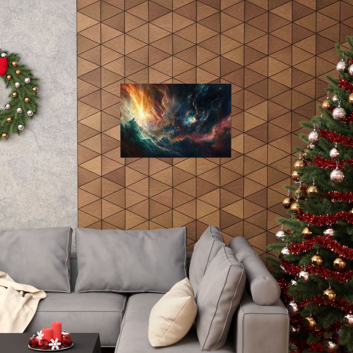 Emberfall Nebula — Matte Poster