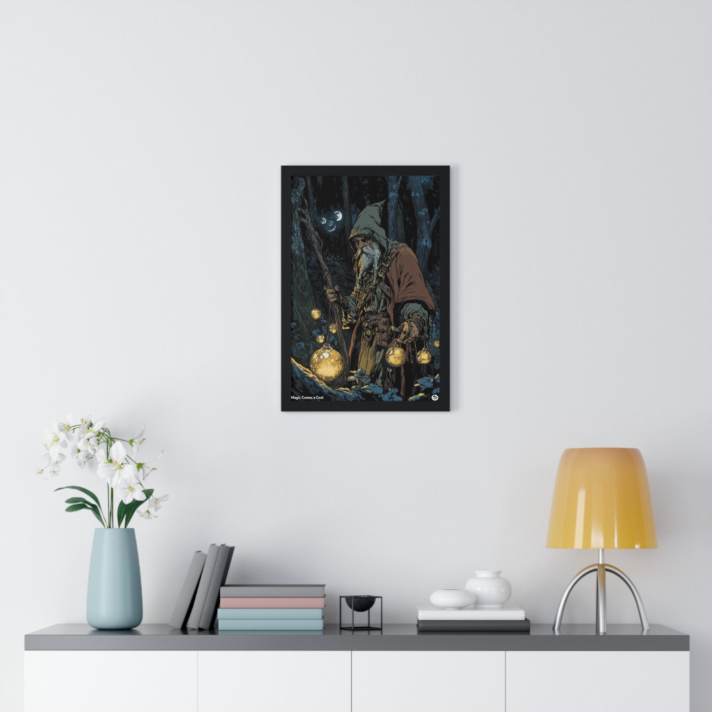 The Orb Keeper — Forest Mage (Framed)