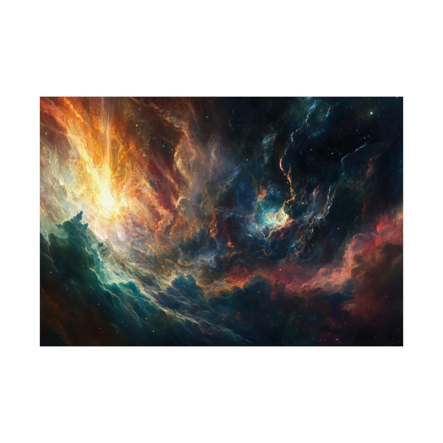 Emberfall Nebula — Matte Poster