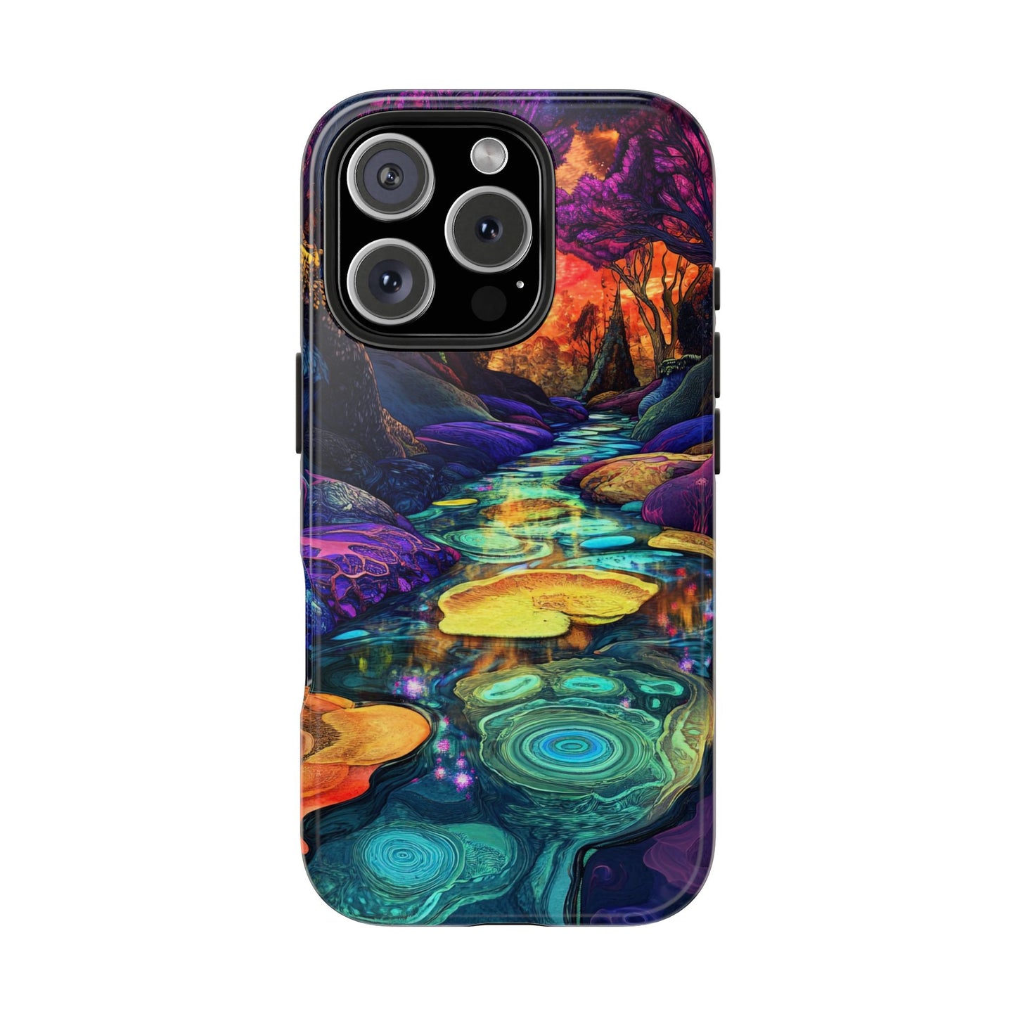 Dreamscape River — Psychedelic Canyon Phone Case