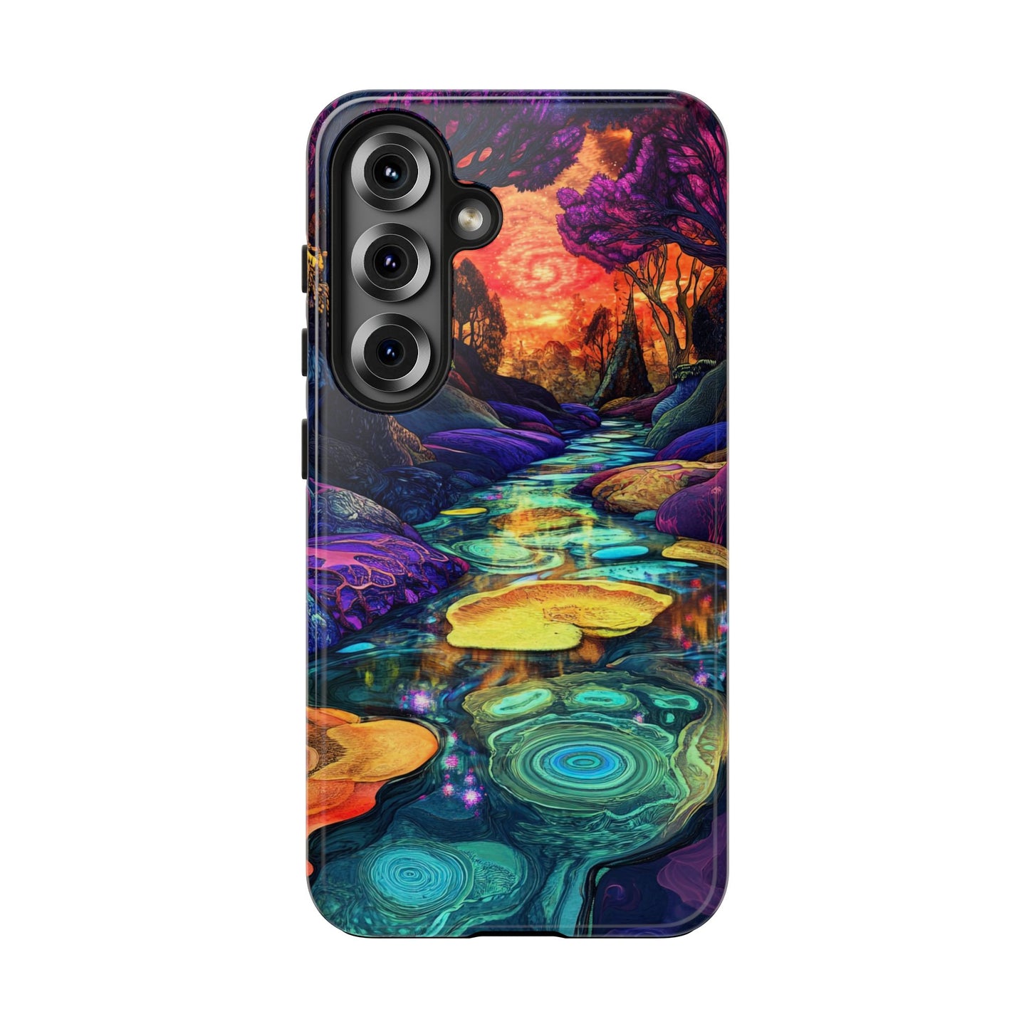 Dreamscape River — Psychedelic Canyon Phone Case