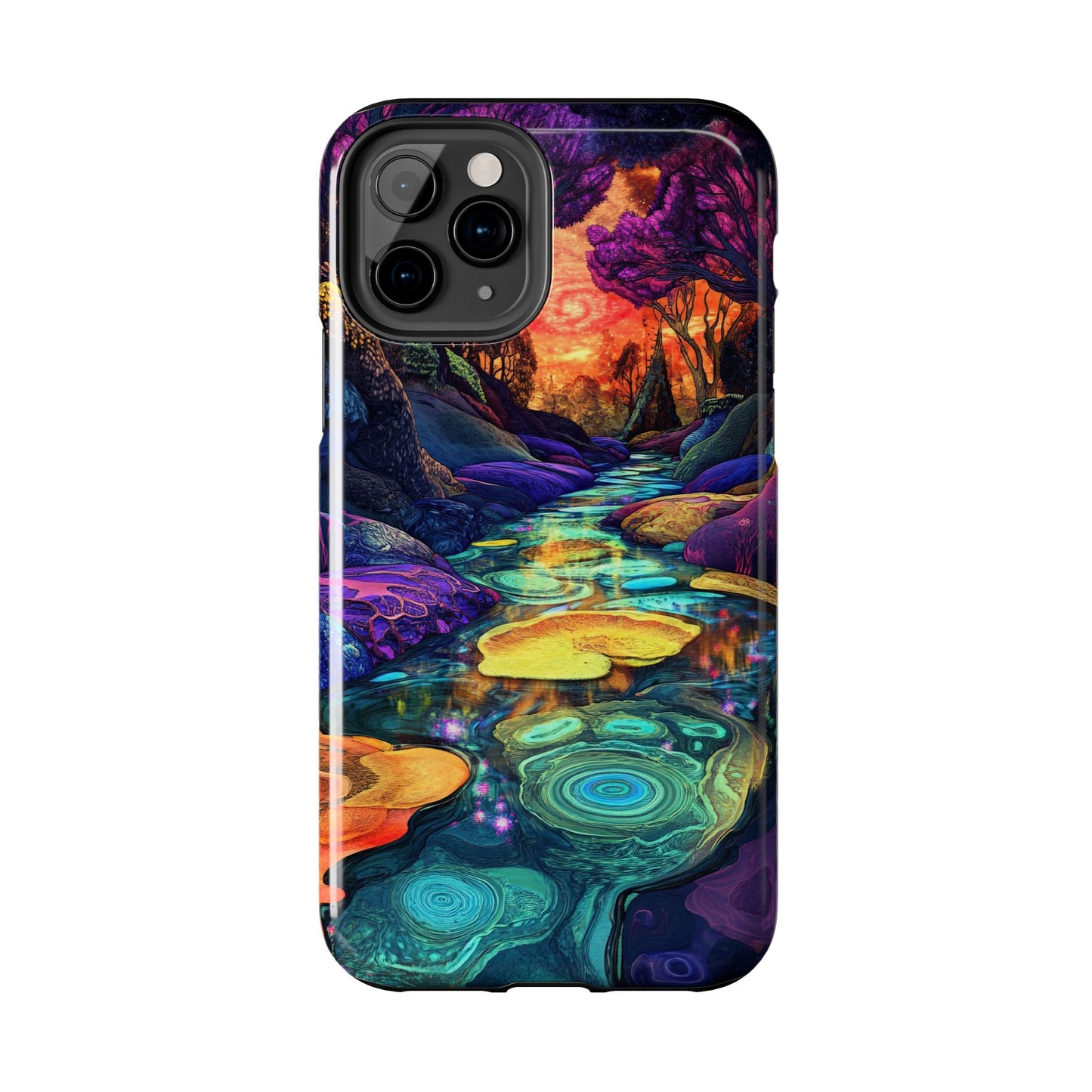 Dreamscape River — Psychedelic Canyon Phone Case